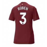 Fotbalové Dres Manchester City Ruben Dias #3 Dámské Alternativní 2024-25 Krátký Rukáv